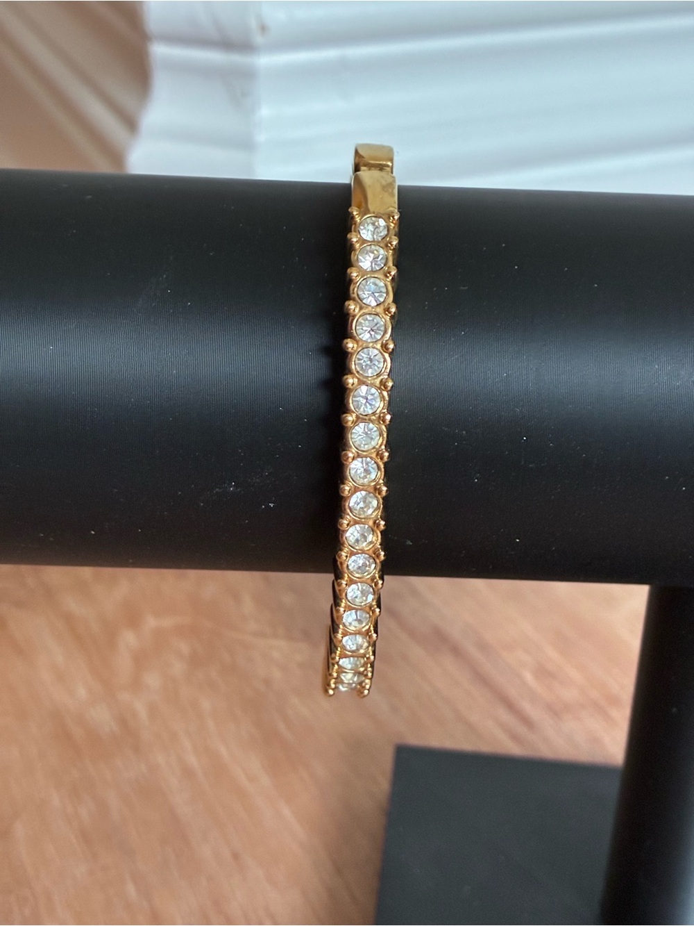 Swarovski Vintage Gold Crystal Hinge Bracelet